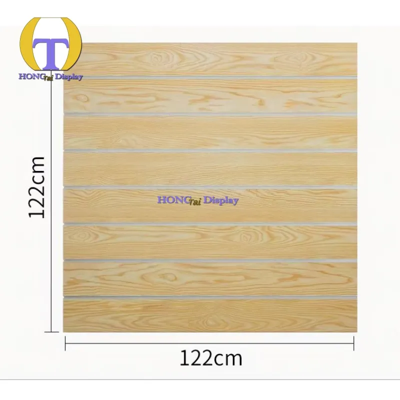 Custom.High Quality 4*4ft Slat MDF Board Indoor Fibreboards for Smoke Shop SlatWall