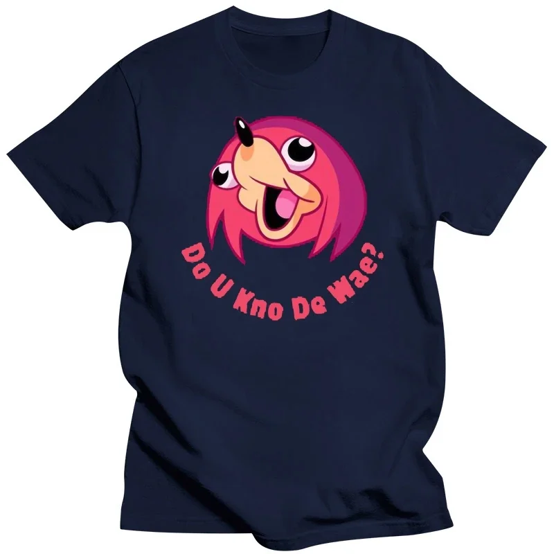 Kawaii Internet meme T shirt men funny do you kno de wae men T-shirt Ugandan Knuckles do you know the way viral meme Tee shirt