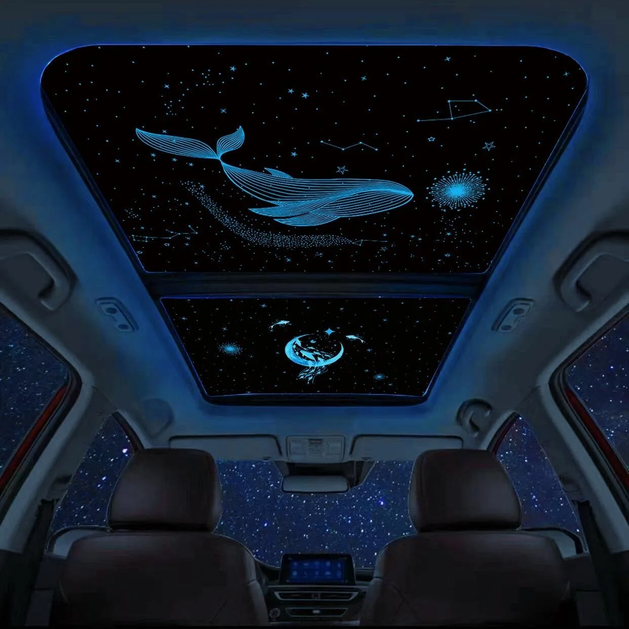 

Car Starry Sky Car Sunroof Glass Film Shooting Star Car Panoramic Sunroof Starry Sky Film