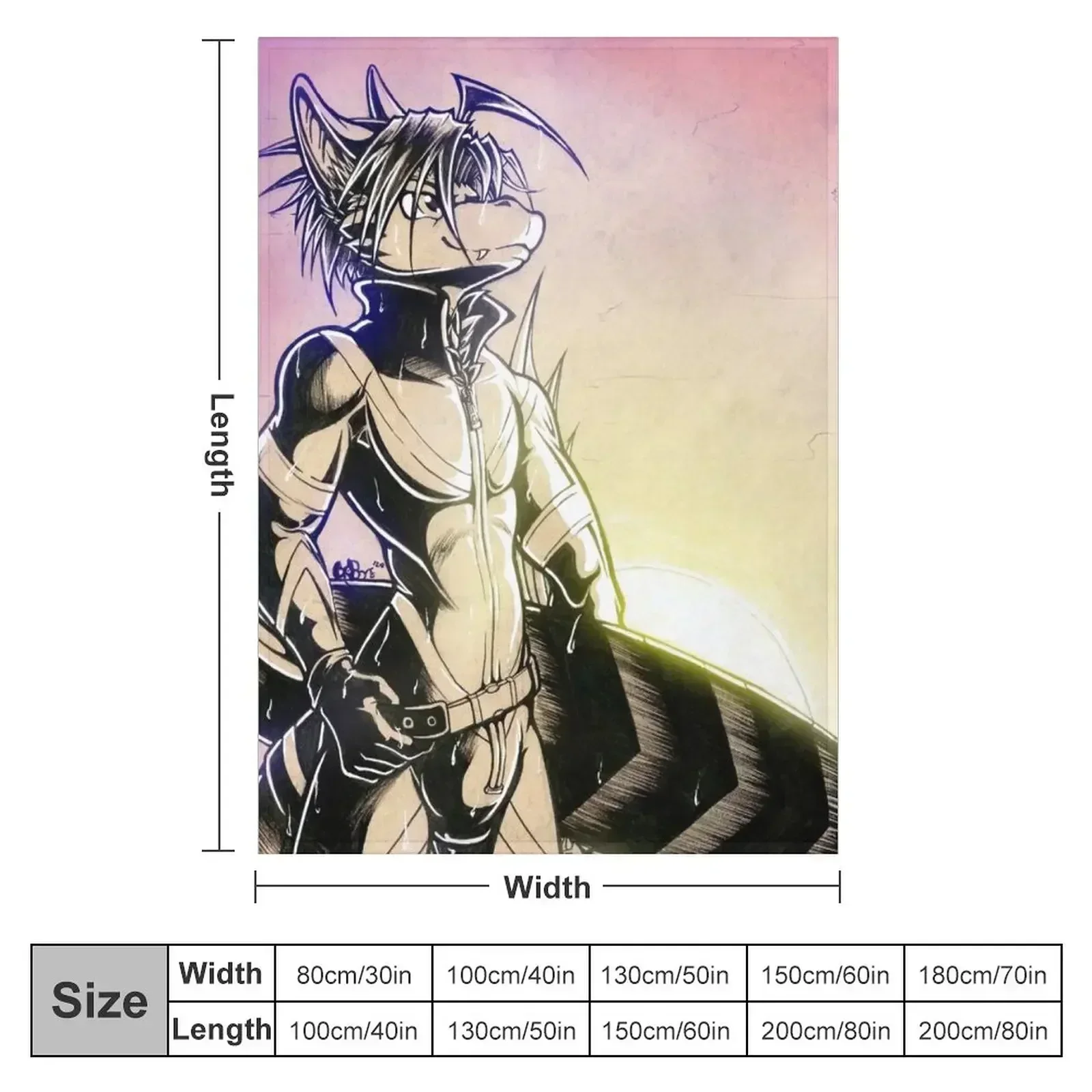 Wyvern Surfin' Throw Blanket Soft Plush Plaid Fashion Sofas manga Baby Blankets