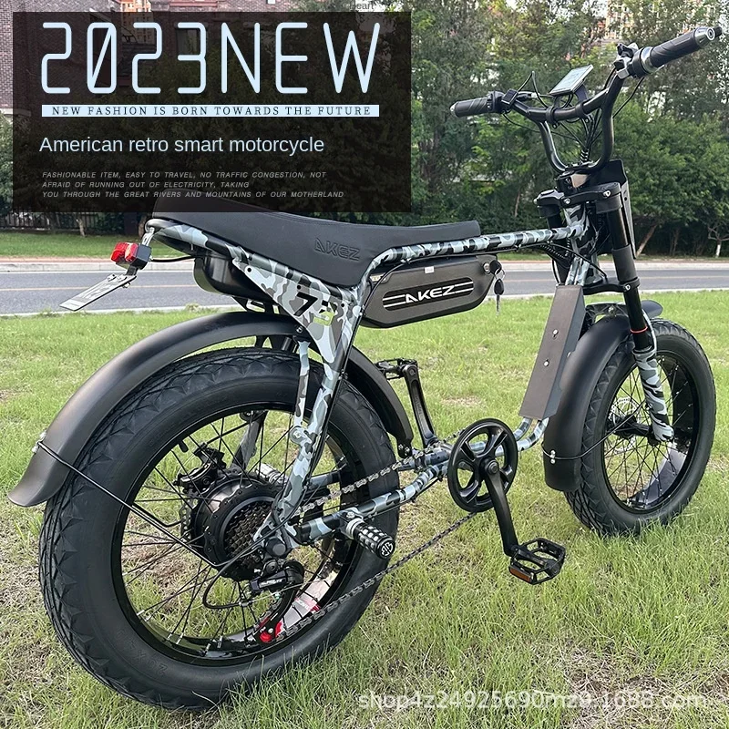 

Electric Bike 750W Motor 48V/13/18AH Battery City Men & Women Electric Bike 20 Inch Tire Adjustable Variable Speed Electric Bik