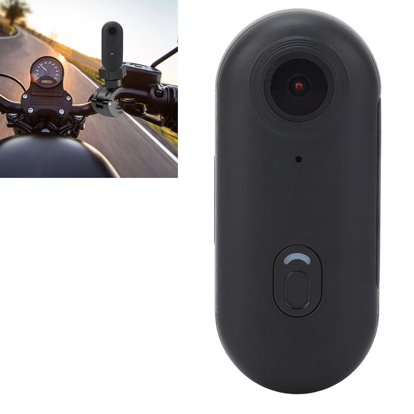 

Travel Recorder Phone WiFi Connection Water Proof Thumb Sports Camera 120° Wide Angle with Back Clip for Pet and Life Recording