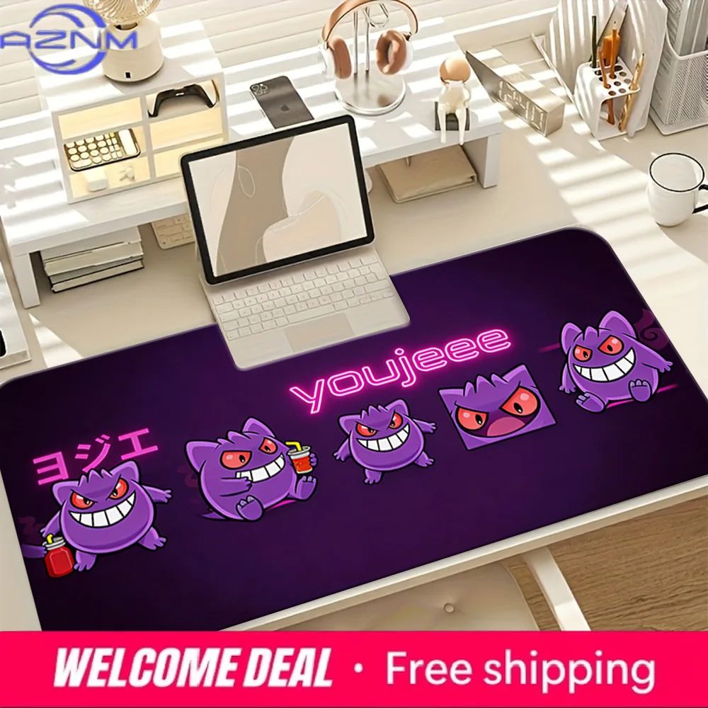 Neon Gengar Gaming Mouse Pad Non-Slip Desk Mat