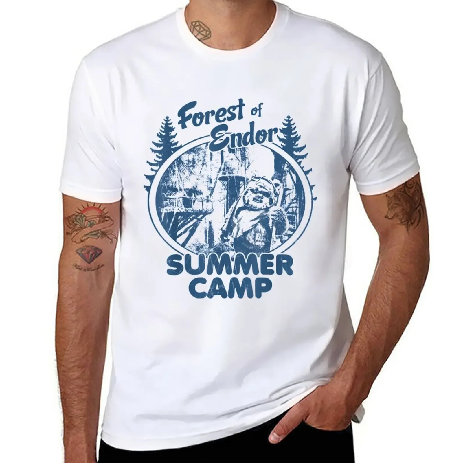 

Forest and Endor Summer Camp T-Shirt funnys customs design your own sports fans fitted t shirts for men