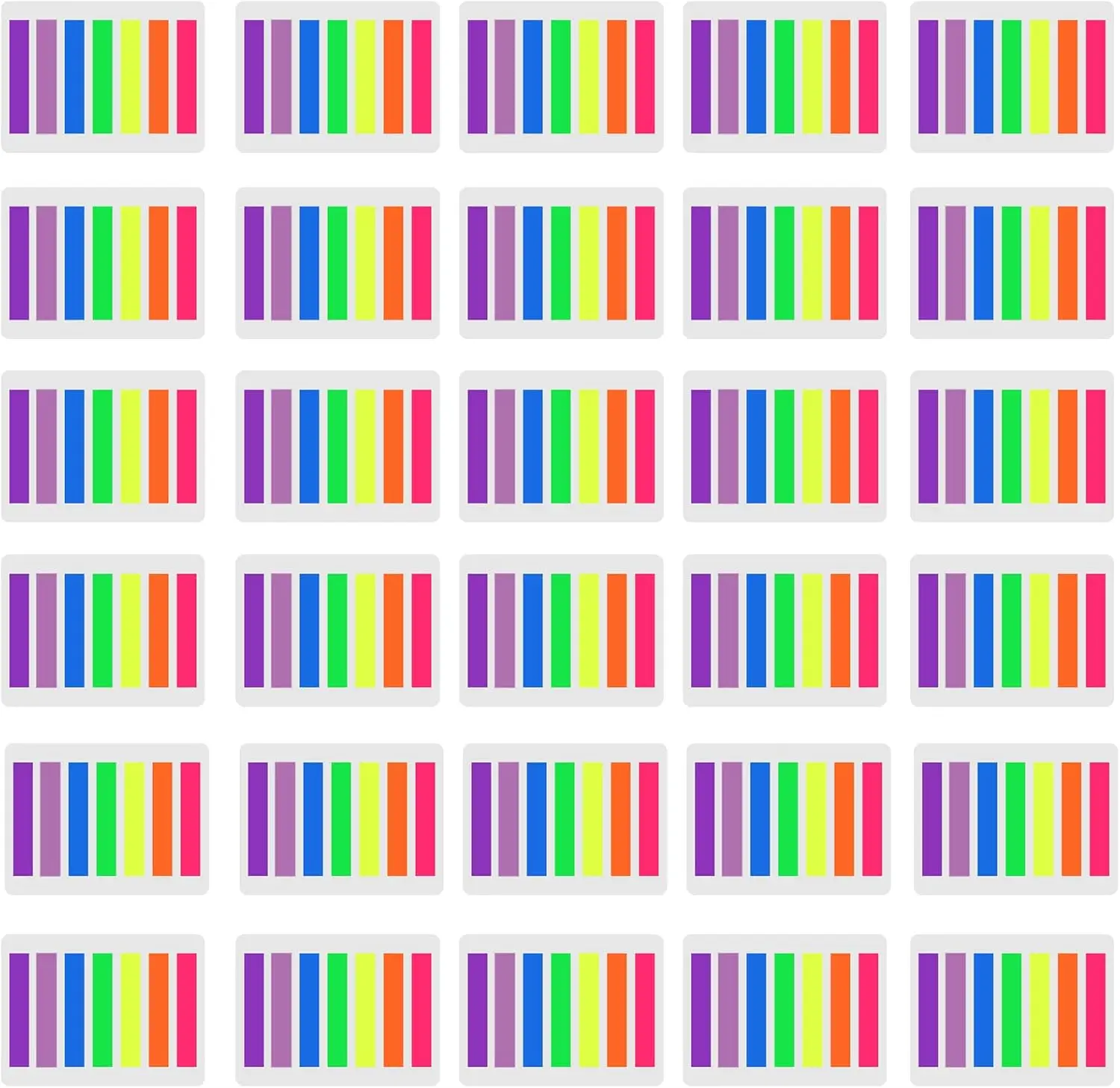 

4200 Pcs Sticky Index Tabs, 30 Sets 7 Colors Flag Tabs for Reading Marking