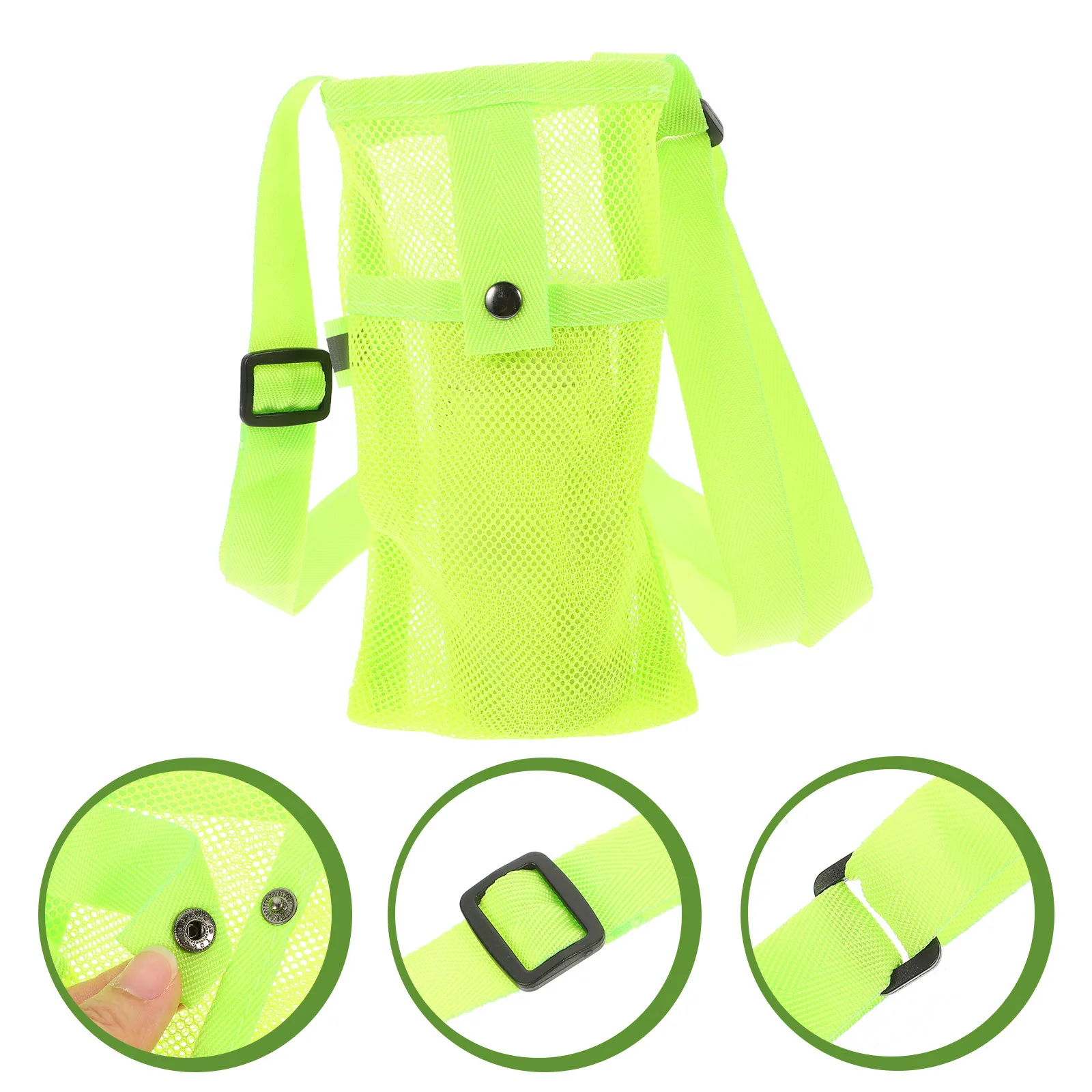 حقيبة حماية لزجاجة المياه من النايلون المقاوم للاهتراء، تصميم شبكي محمول للتخييم في الهواء الطلق، حقيبة غلاية قابلة للتنفس