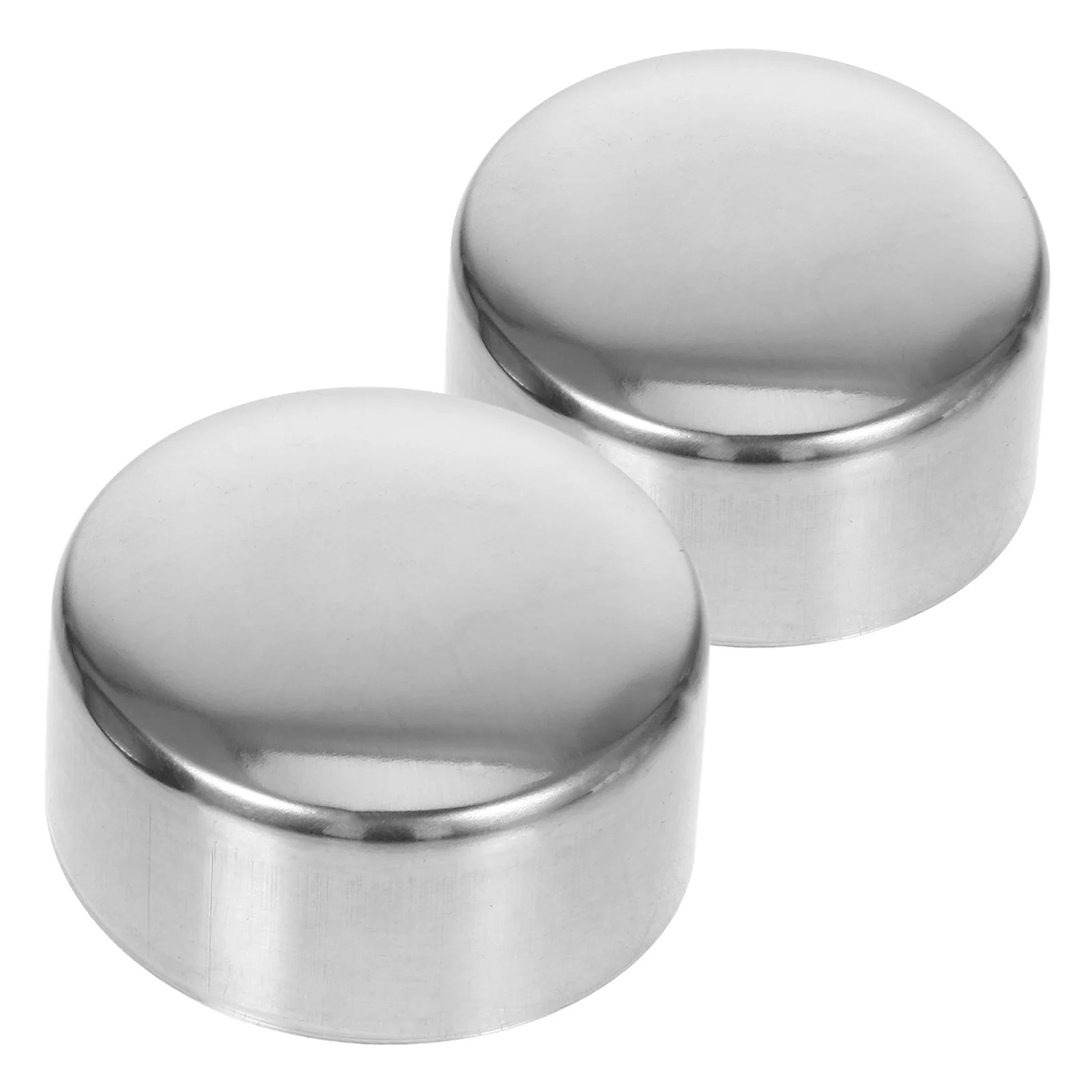 2pcs Stainless Steel Handrail End Caps for Staircase Round Handrail End Caps Handrail Fittings Handrail End Caps for Indoor