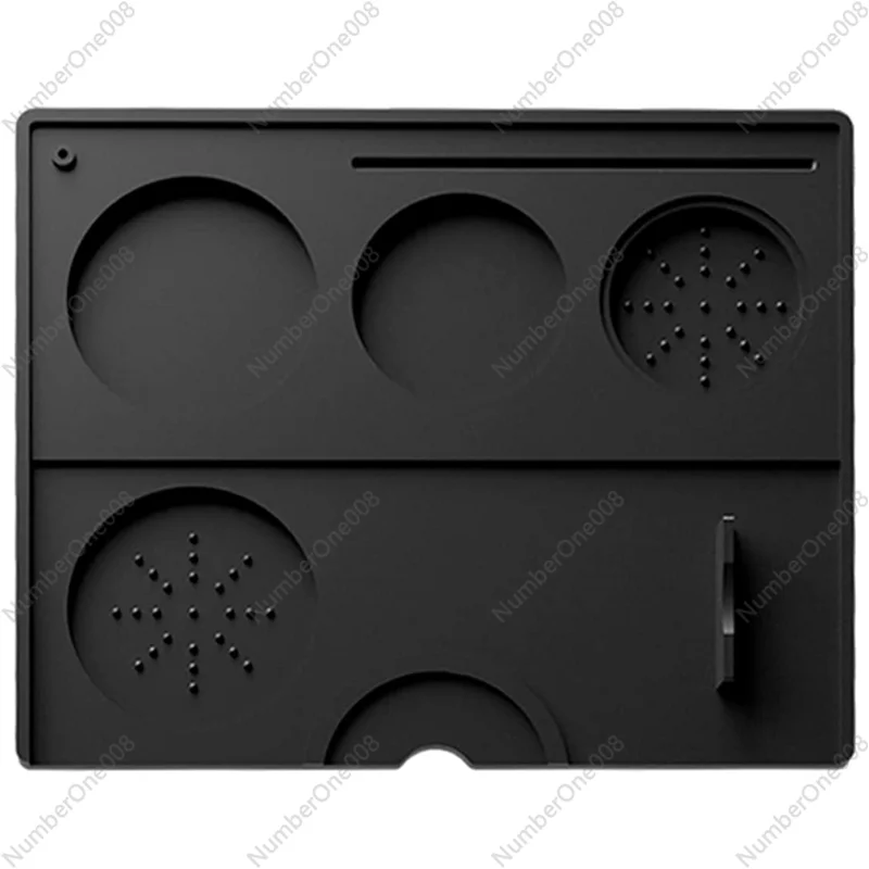 

Espresso Tamping Mat Silicone Coffee Tamper Mat Coffee Pad Tamp Station for Barista Tool Bar Espresso Accessory-Black