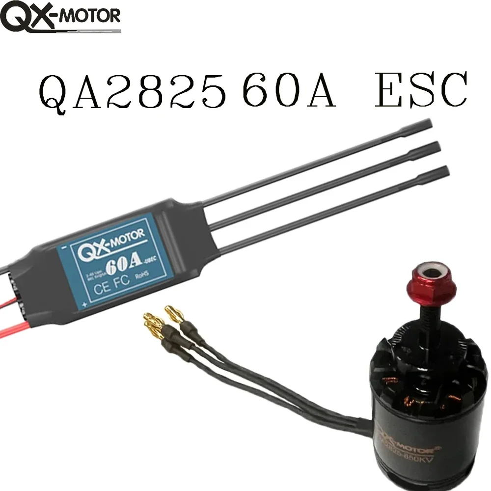 QX-Motor Motor sem escova para RC Quadcopter, QA2825, 700KV, 800KV, 850KV, CW CCW, QX 60A ESC