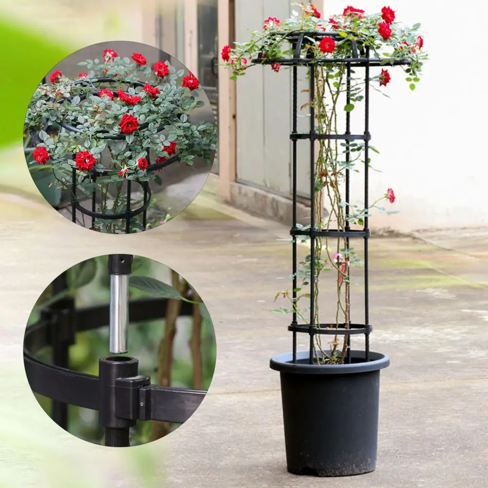 

Plant Stand Trellis Outdoor Mushroom Top Garden Trellis for Climbing Plants Easy Installation Plant Stand Support Cage for Vine