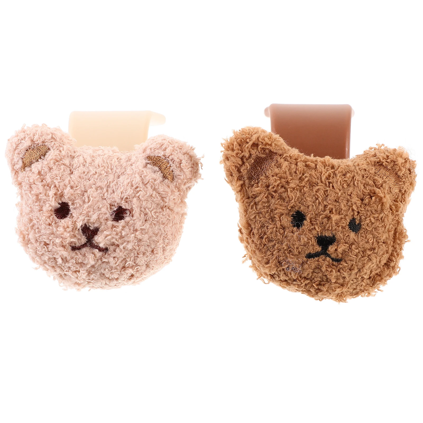 2pcs Car Seat Back Hooks PP Material Cute Bear Durable Multi Functional StorageHooks Vehicle Interior Accessories Car