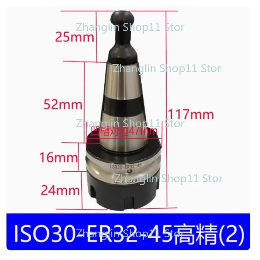 High Precision Woodworking Tool Holder ISO30 ER32 45L Balanced Collet Chuck for CNC  Wooden Engraving Machine Milling