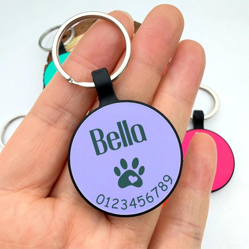 Placa identificativa de silicona para perros y gatos - grabable - imagen 4