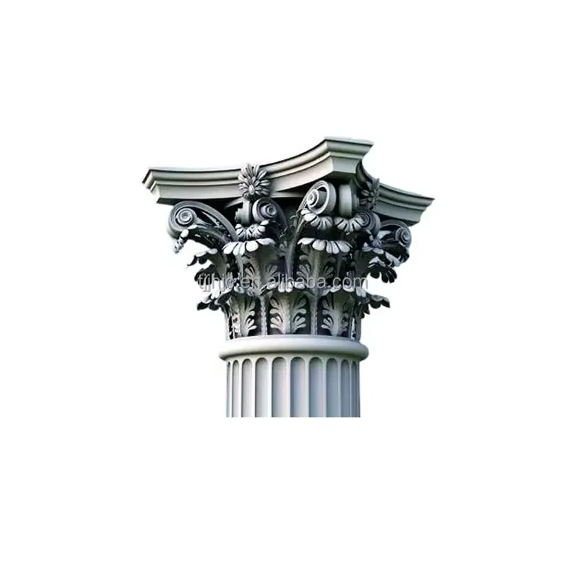 for European Square Roman Columns Hollow Design Door Posts Villa Decoration Suitable for Internal and External Use