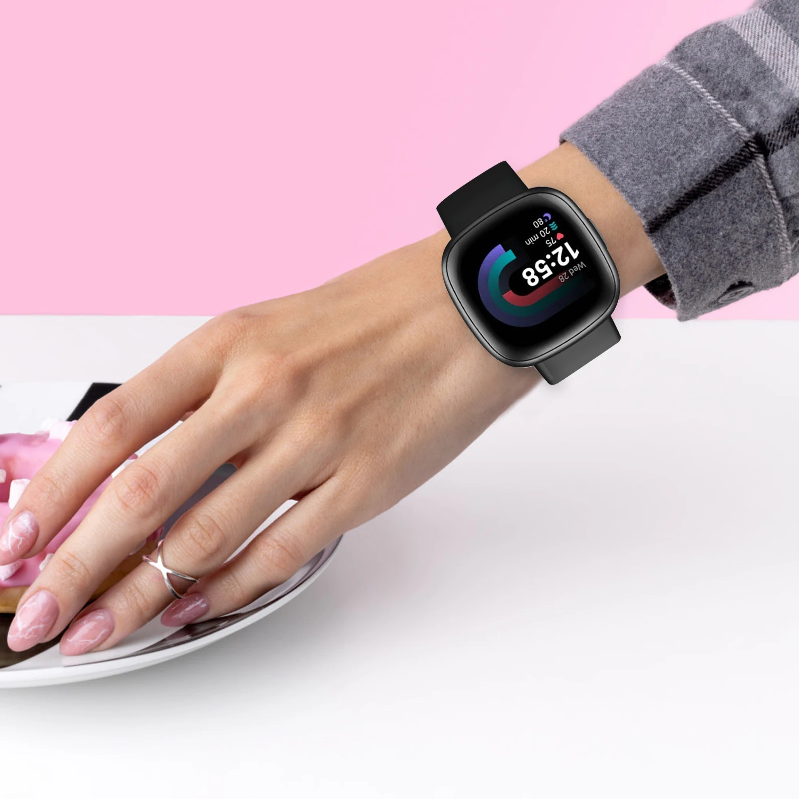 

2Pcs TPU Watch Shell Protector for Smartwatch Screen Prevent Scratches Cover Case Protective Guard Watch Accessories