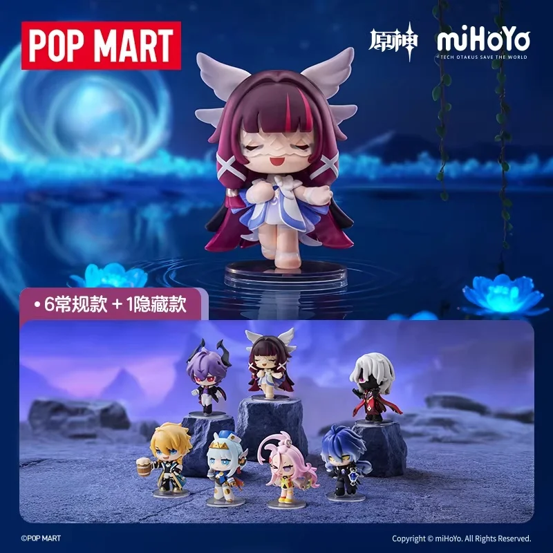 

Genuine POPMART Genshin Impact Gathering Q Edition Series Figure Blind Box Toys Trendy Desktop Ornaments Model Toy Mystery Box