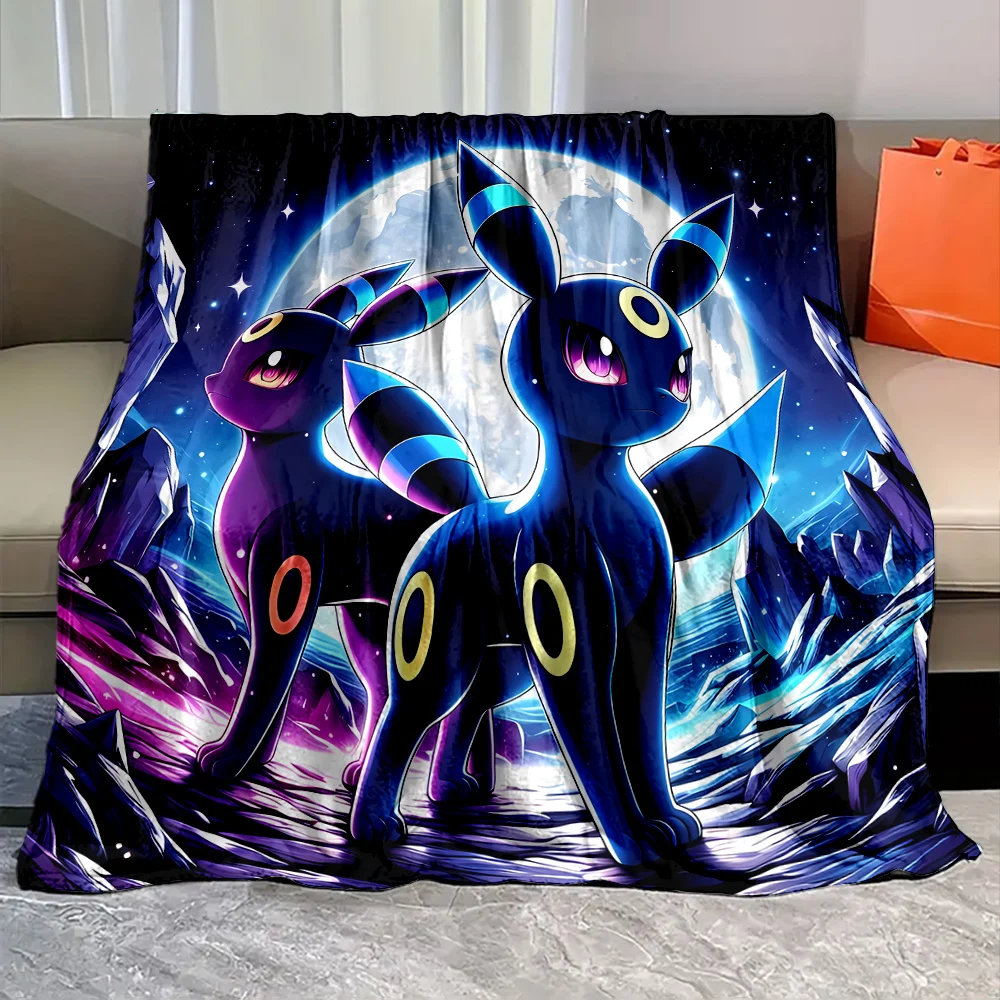 

1PC Pokemen Eevee Umbreon Blanket Soft Flannel Fluffy Throw Camping Blanket for Children Sofa Throw Blanket Fashion Gift