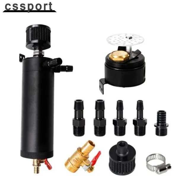 Kit Kaleng Penangkap Minyak Universal 750ML Tangki Reservoir Bingung Besar Pemisah Minyak Baru