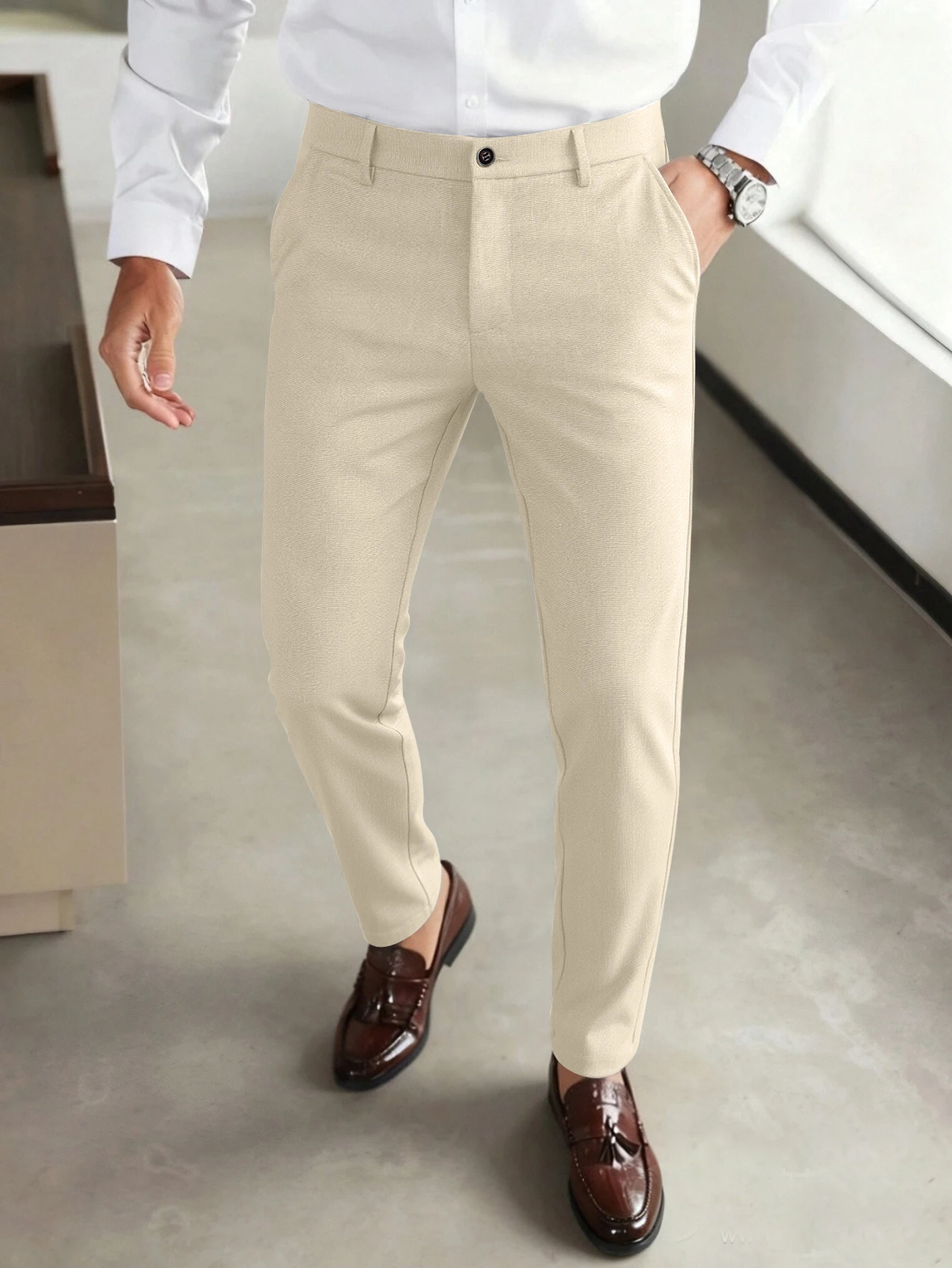 Chino Pants Men - Erkek İş Günlük Kısa Paçalı Chino