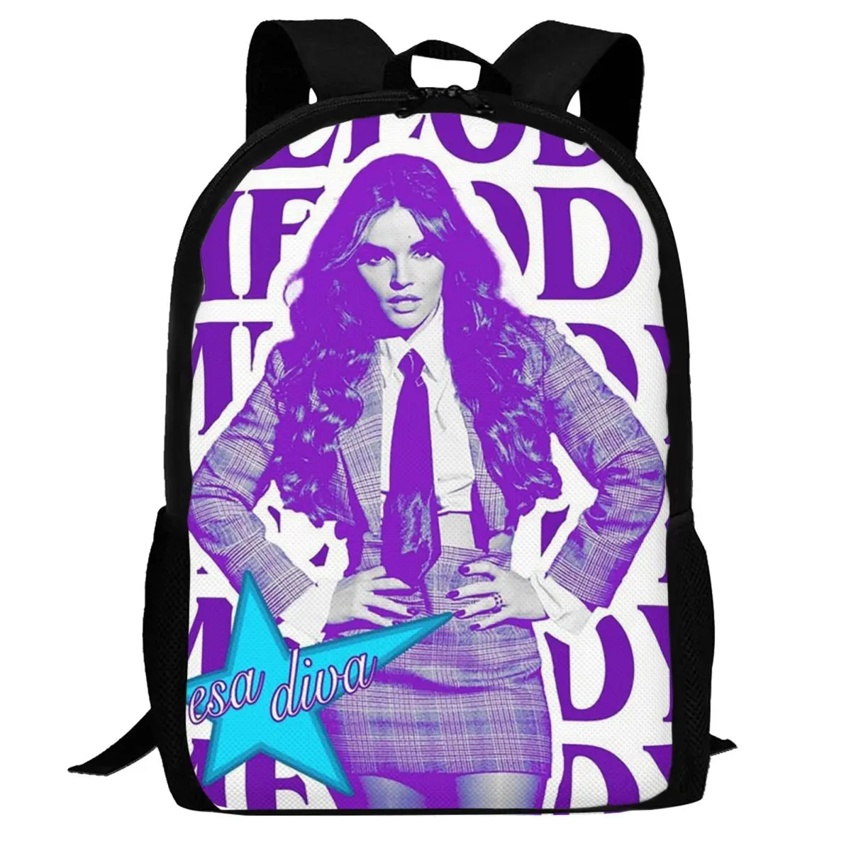 

Рюкзак Melody Esa Diva Spain Eurovision Merch, вместительный рюкзак для мальчиков и девочек, школьная сумка, сумки на плечо для мужчин и женщин