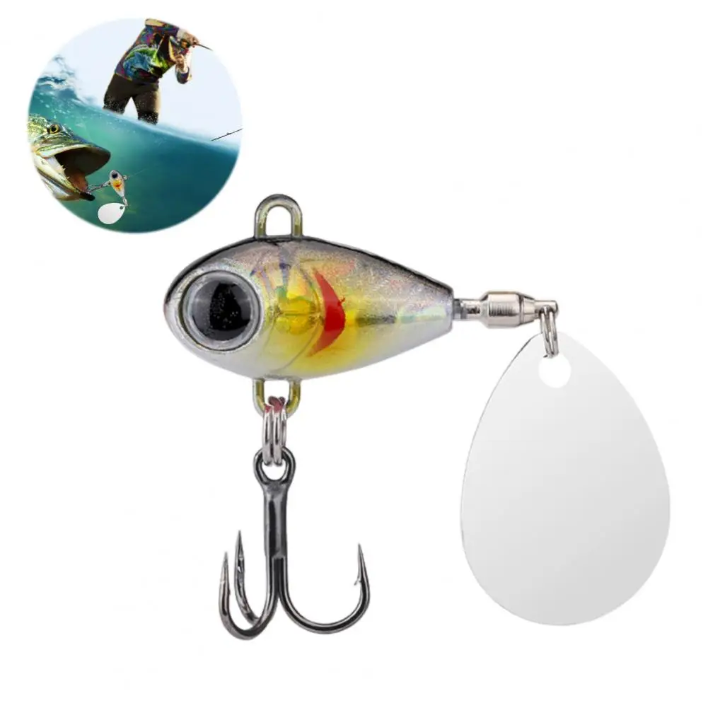 3d Eyes Fishing Bait Fishing Lure with Spinner High-quality Vib Fishing Lure with Treble Hook for Freshwater for Ultimate