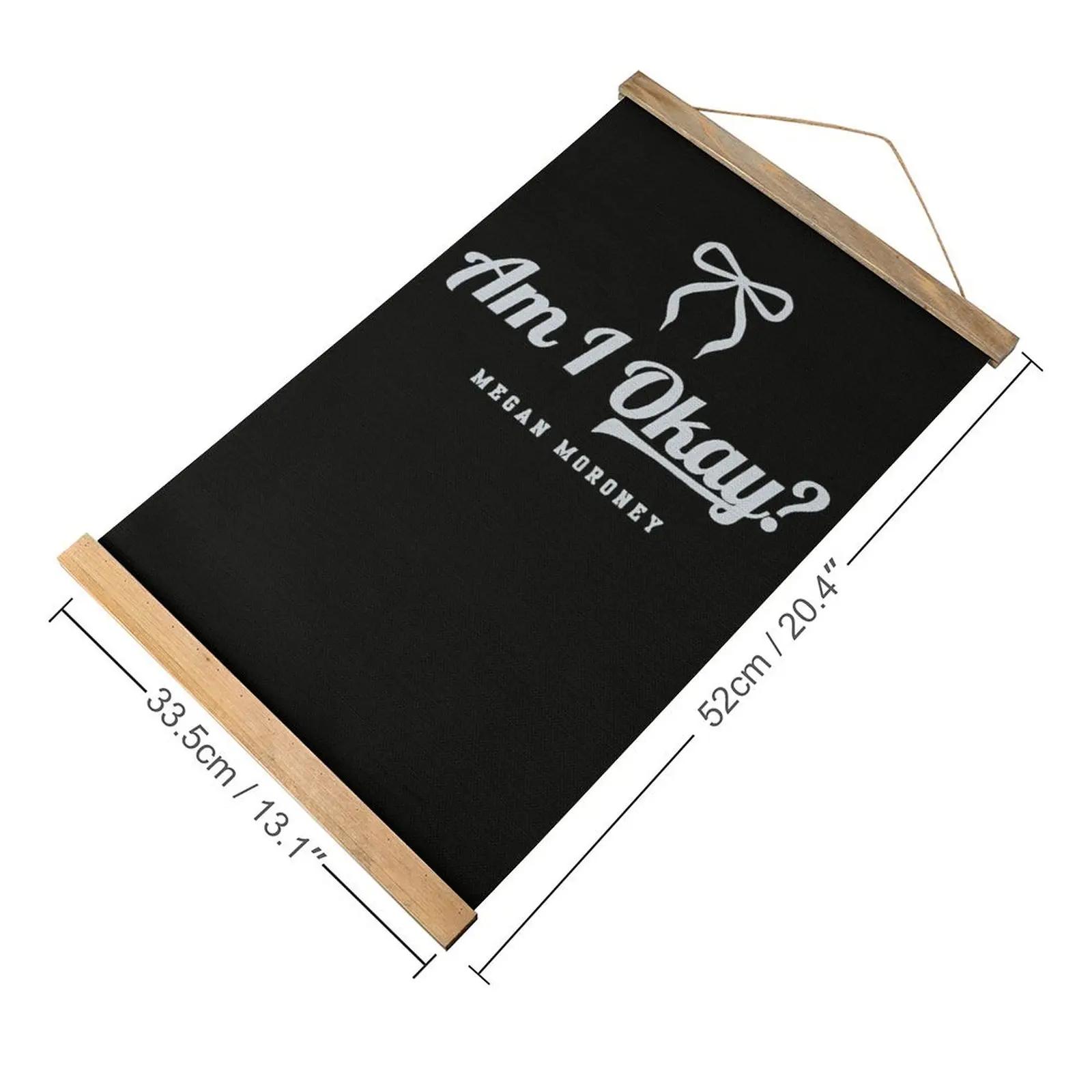 لوحة معلقة من الكتان هل أنا بخير ميغان موروني صورة ساخرة مضحكة فريدة من نوعها صورة معلقة على طراز تزيين