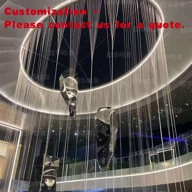 

custom.Outdoor Garden Home Restaurant Hotel Lake Stainless Steel Waterfall Rain Curtain
