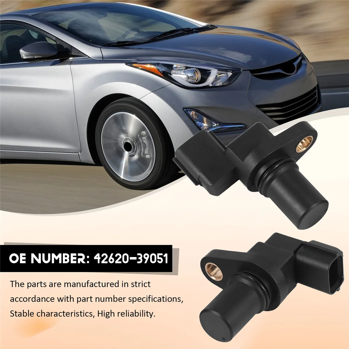 

1 Pair New Transmission Speed Sensor Input & Output Set of 2 for 1999-2010 Hyundai Kia 42620-39051 42621-39052JAS