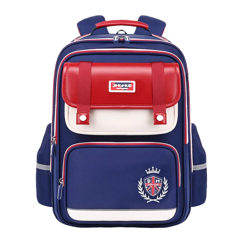 British Kids Backpack Primary Students Schoolbags Boys Girls Backpack Large Capacity Book Bag Luxury Spine Protection Rucksack