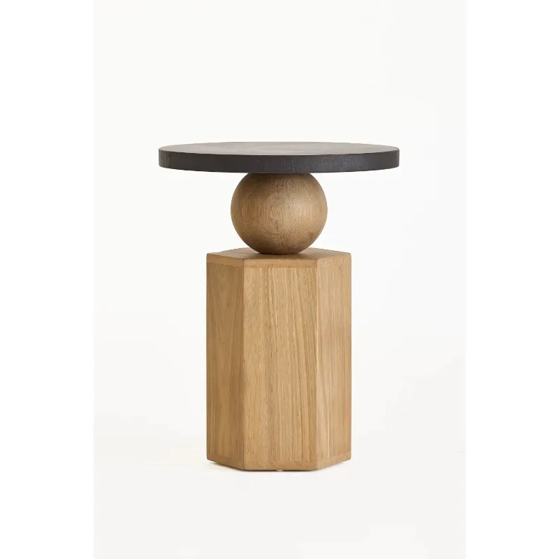 Hotel Bedroom Durable Wooden Round Bedside Table Multifunctional Table