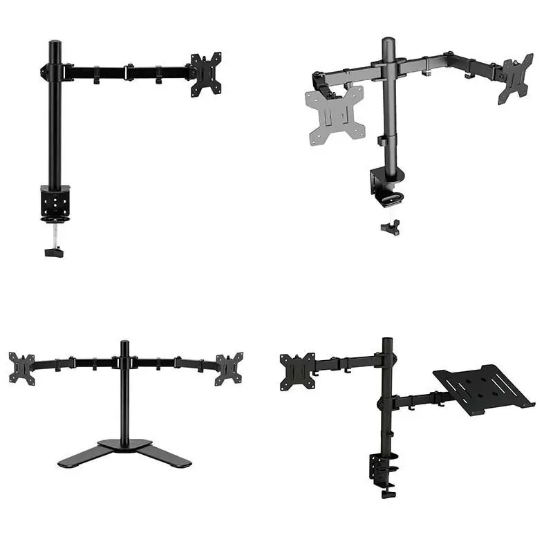 Bras de support multifonction multi-écran pour moniteur 13-32 pouces, bras de support rotatif de levage continu