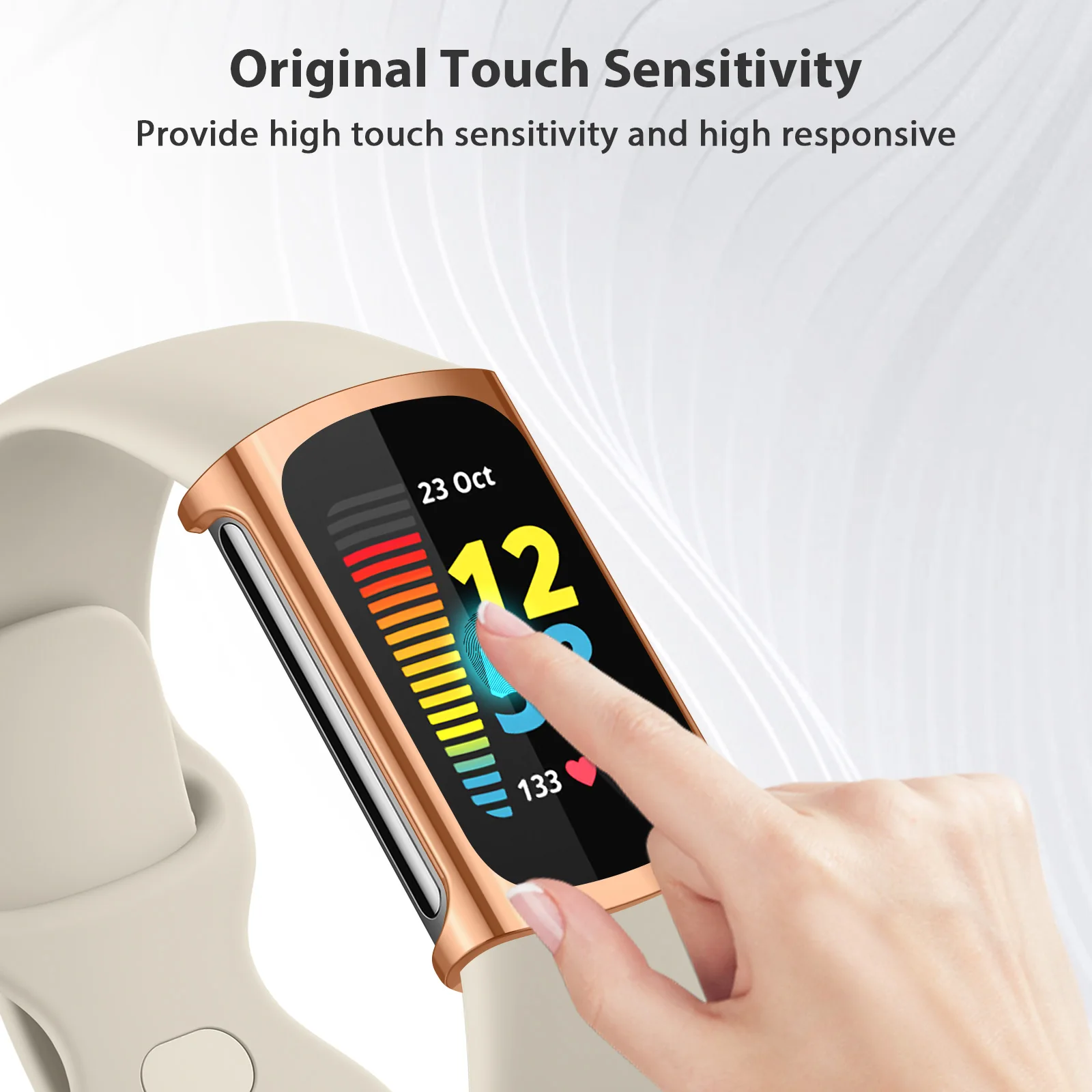 Soft TPU Case For Fitbit Charge 6 5 Full Cover Screen Protective Cover for Fitbit Charge5 Charge6 Shell Smart Watch Accessories