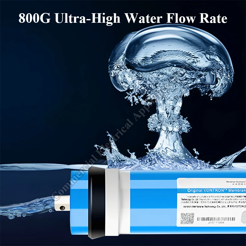 Water Filter RO Reverse Osmosis High-Flow 800G Direct Drink Under Sink RO Pure Water Machine Home Kitchen Water Purifier