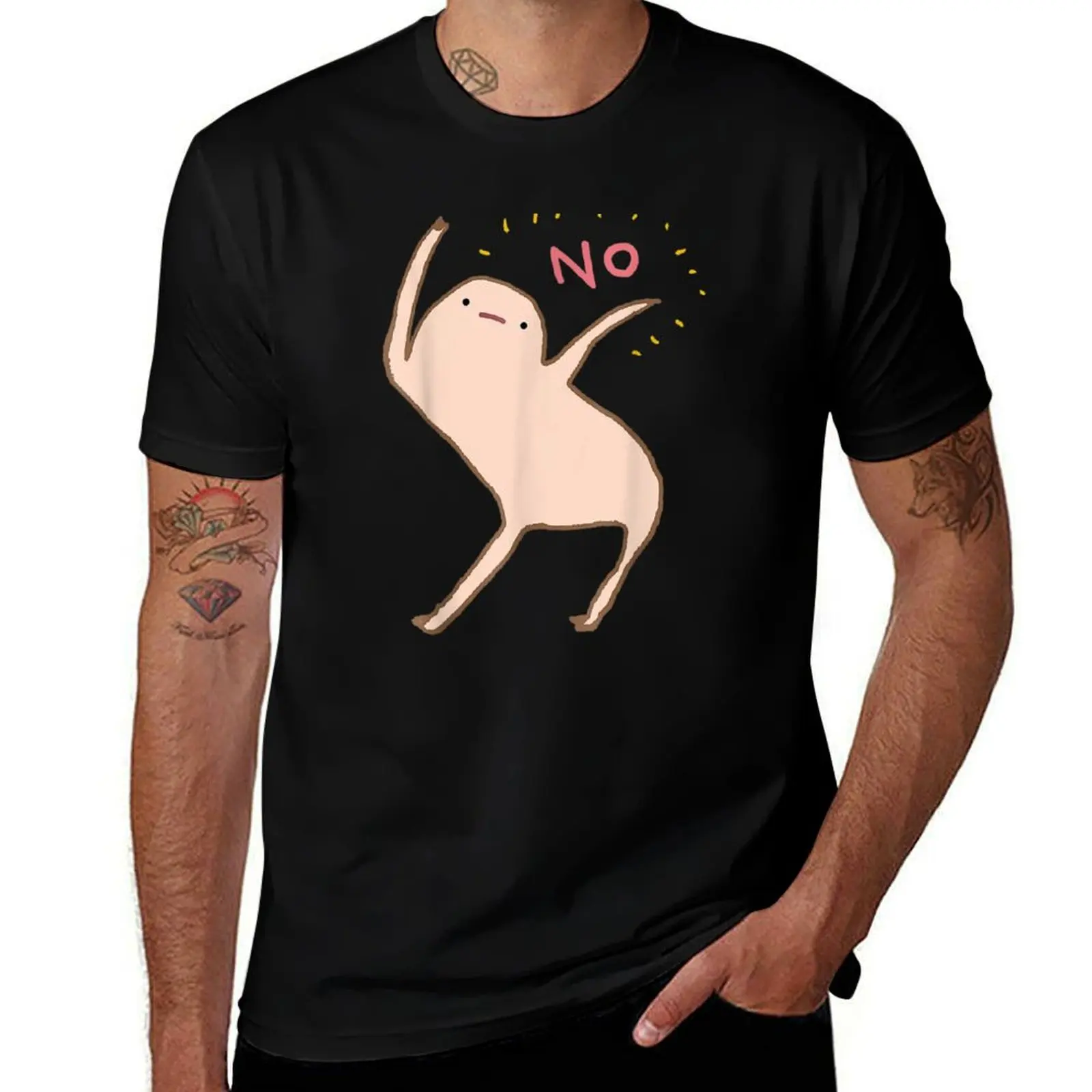 T-shirt Honests Blob Says No Performance Dry Fit