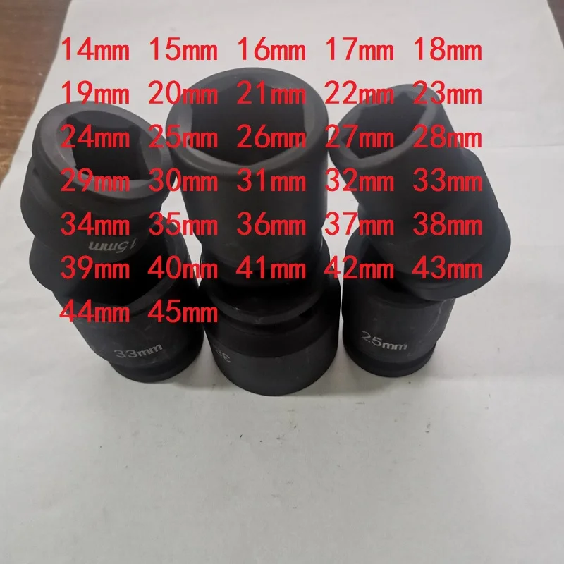 

3/4 Impact Hex Black Air Sockets 14mm 15mm 16mm 17mm 18mm 19mm 21mm 22mm 23mm 24mm 27mm 30mm 33mm 34mm 35mm 38mm 39mm 41mm 45mm