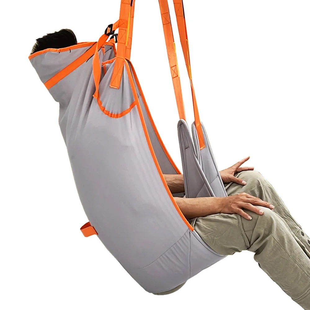 Patient Lift Sling Adjustable Backrest Transfer Hoist Harness Elderly Disabled Wheelchair Mobility Support Durable Safe Aid Gear