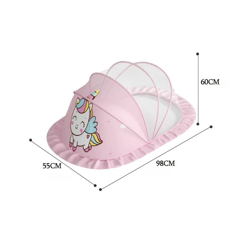 Rede dobrável portátil para bebês de 0 a 18 meses, barraca dobrável para crianças, capa de malha, mosquiteiro, acessórios para cama de recém-nascidos