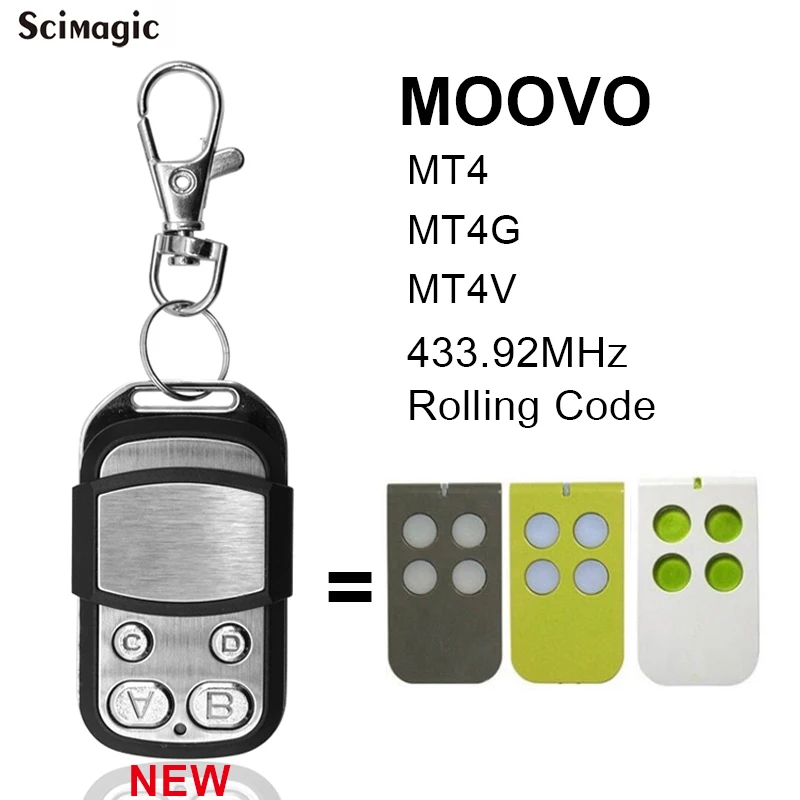 MHOUSE MOOVO Remote Control Replacement MHOUSE TX4 TX3 GTX4 GTX4C MOOVO MT4 MT4V MT4G Remote Control Garage Gate Opener 433MHz