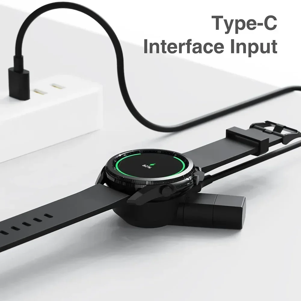 USB Typ C Kabel & Drahtloses Ladegerät für Galaxy Watch6/5/4 für Smart Watch Active 1/2 USB Hochwertiges Smartwatch-Zubehör