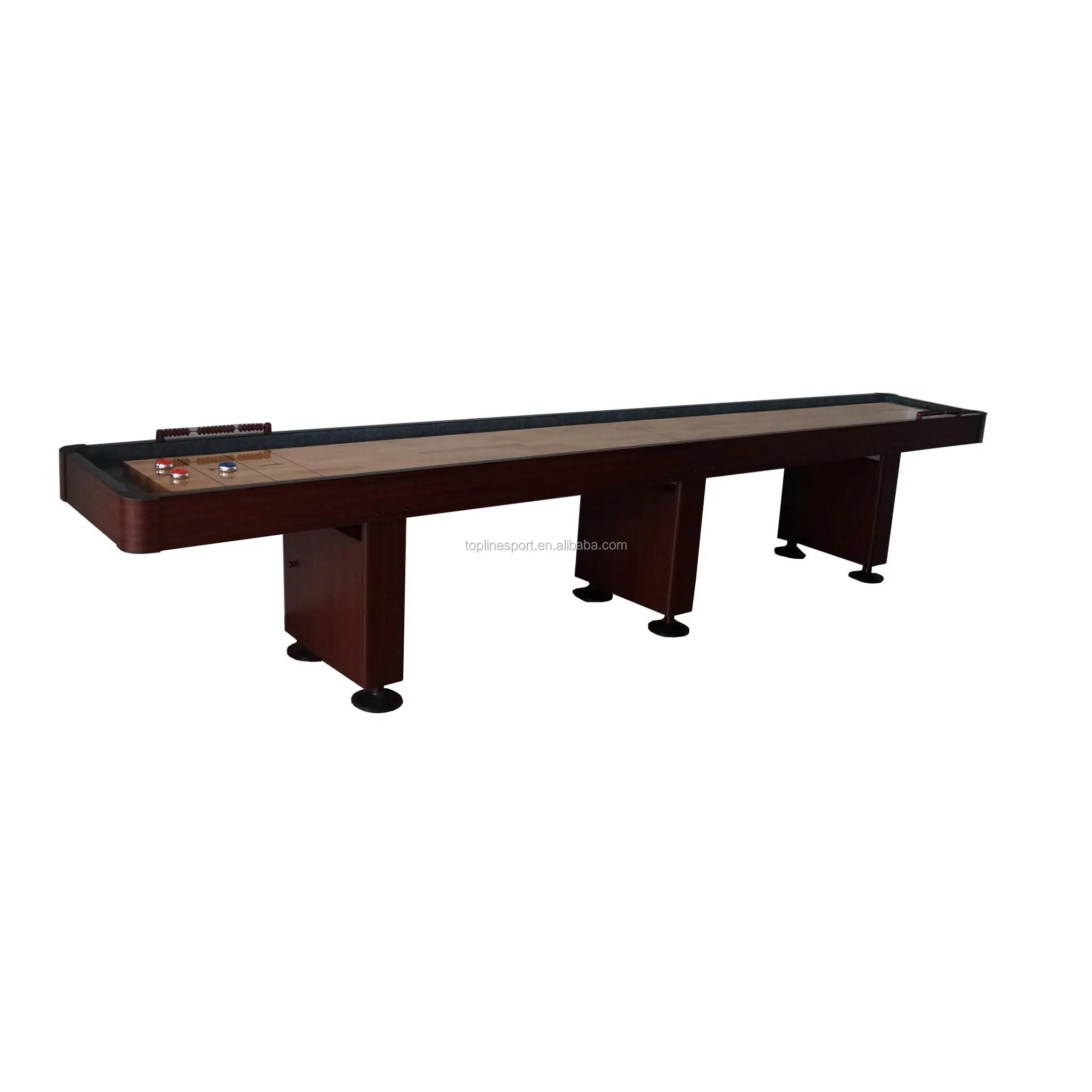

14-футовый стандартный стол Playfield Shuffleboard из цельного дерева SBT-008