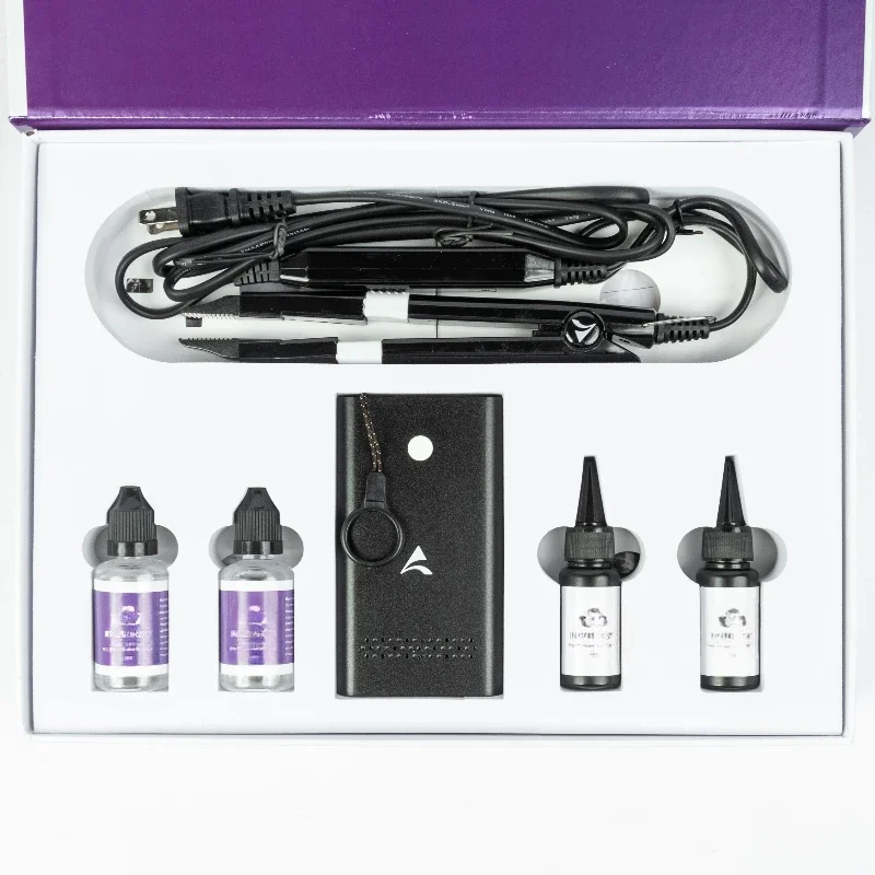 

2024 hot new ultrasonic high technology Hair extension machine and resin glue set v light hair extension kit