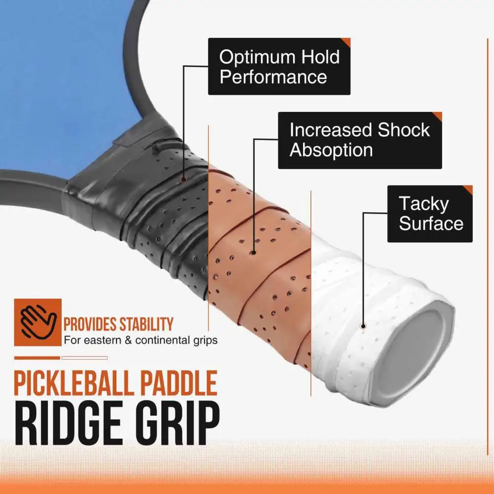 EVA Strips Pickleball Paddle Tape, Anti-Slip, Absorvente de Choque, Raquete Macia, Envoltório Overgrip, Acessórios de raquete