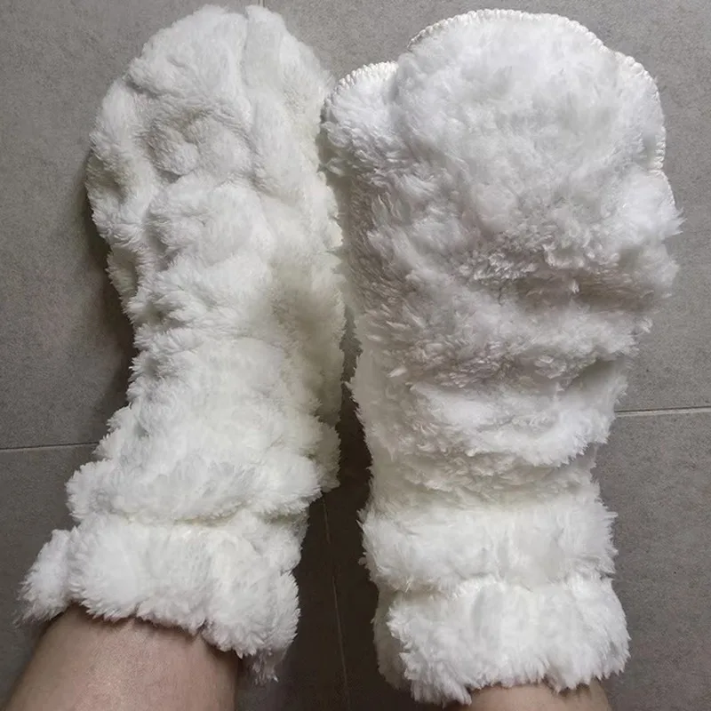

Thickened Sleep Socks for Women Thick and Warm Mid-Calf Socks with Coral Fluff Wide Toe Warm Feet Maternity Socks for Winter