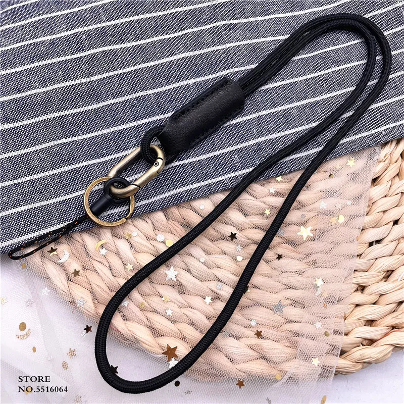 Genuine Leather Strap For Phone Key Wallet DIY Accessories Men Women Keychain Covers Holder For Car Keys Housekeeper Lanyard