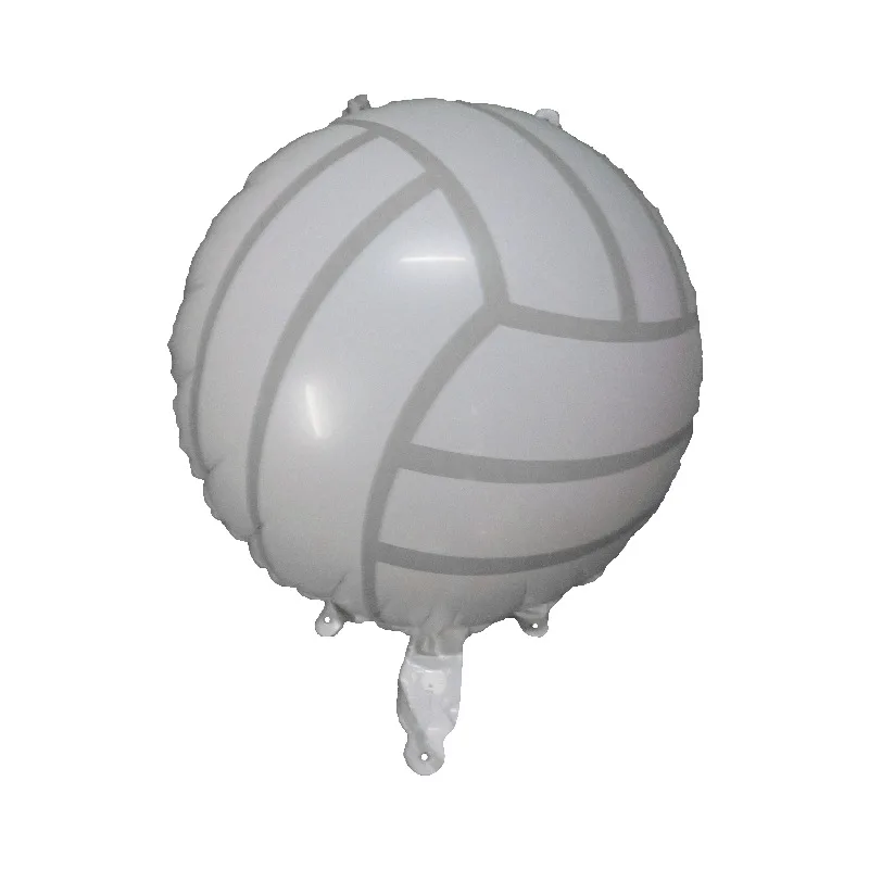 2pcs 18inch Volleyball Aluminium Film Balloon,Blue and Yellow Volleyball Balloon