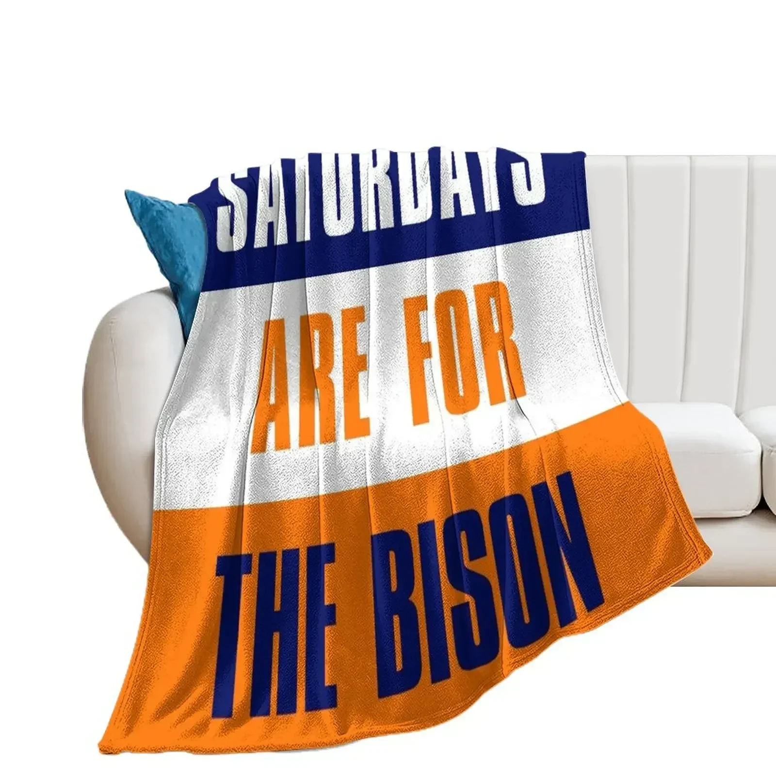 Saturdays are for The Bison, Bucknell University Throw Blanket Decorative Sofa Furrys christmas decoration Blankets