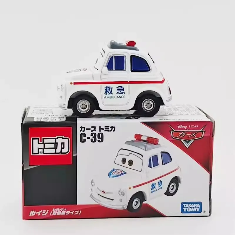 Takara Tomy Disney CARS C-39 Luigi C-23 Guido Ambulance Alloy Toy Motor Diecast Metal Model Gift toys for boys