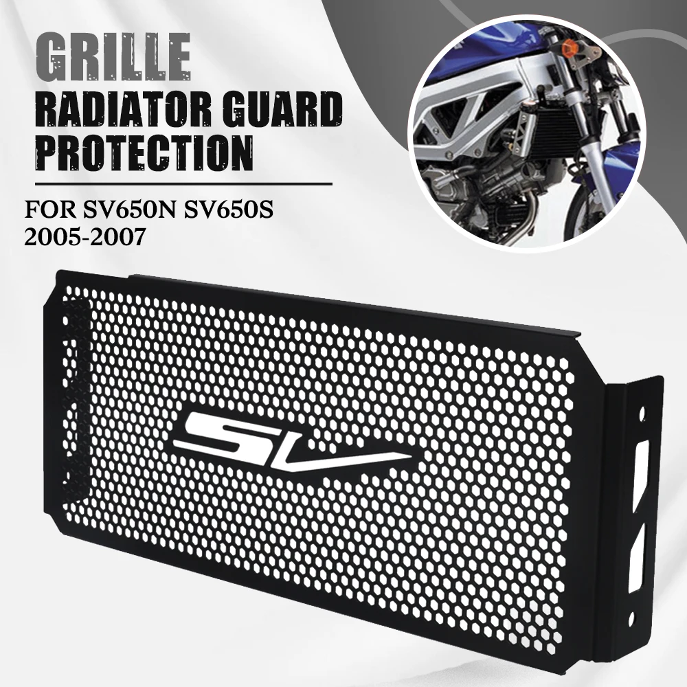 

FOR Suzuki SV650N SV650S 2005 2006 2007 2008 Motorcycle Radiator Grille Guard Engine Cooler Cover Bezel Protection SV650 N / S