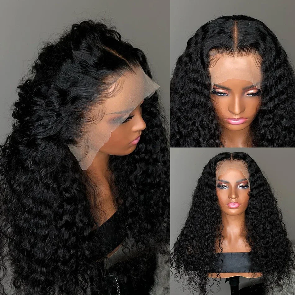 Human Hair Wigs 13x4 Deep Wave Frontal Wig Lace Wig 13x6 Human Hair 200 Density Human Hair Wig Curly Lace Front Human Hair Wig