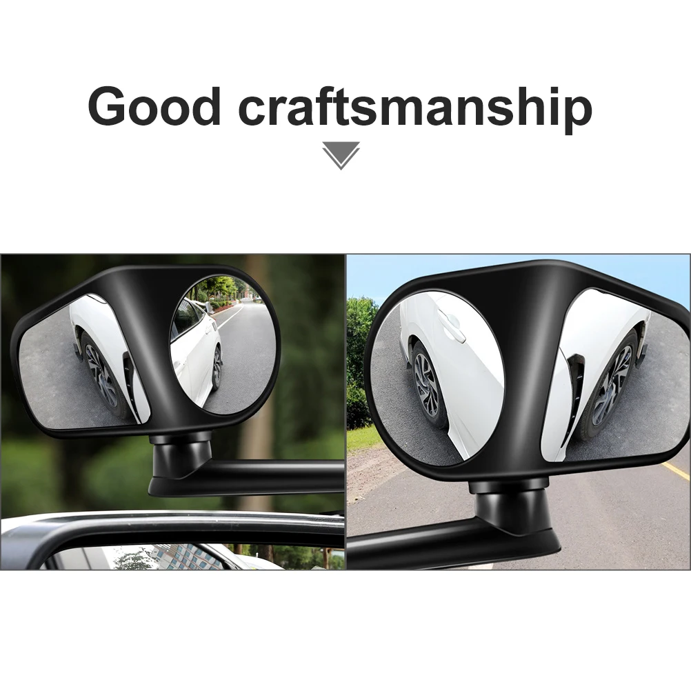 

1Pcs Car Rear View Mirror Blind Spot Assistant Double Side Glass Anti-Skid Auto Rearview Mirror for Trucks Suvs Wide Vision Car